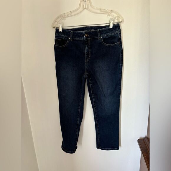 Chico’s Perfect Stretch denim capris size 0.5 65% cotton - Picture 1 of 8